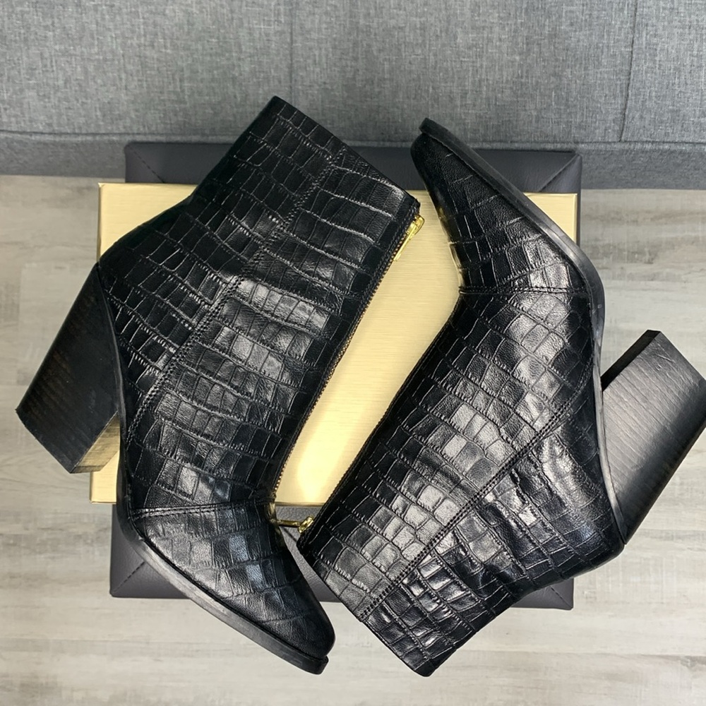 ASOS Crocodile ZipUp Booties - Picture 4 of 7